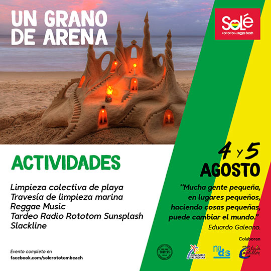 Creatividad y reciclaje se dan la mano en el primer concurso de esculturas de arena de Solé Rototom Beach