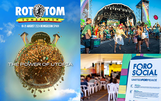 Rototom Sunsplash exhibirá el poder de la utopía para redirigir el futuro distópico del planeta en su 29ª edición