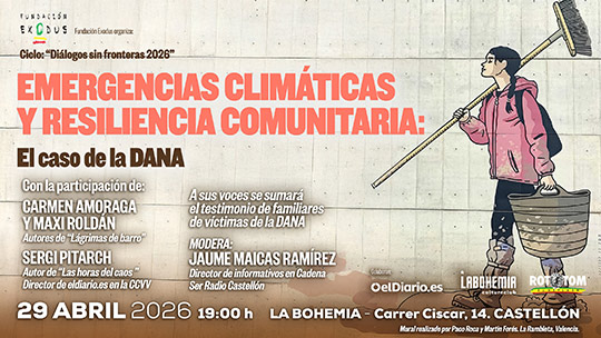 ¿Estamos preparados para el próximo revés climático? Literatura, periodismo y víctimas se unen en Castelló para que el olvido no sepulte la DANA