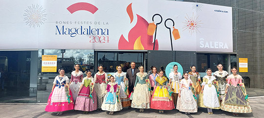 EL C.C Salera recibe a las Reinas de las Fiestas de la Magdalena 2024