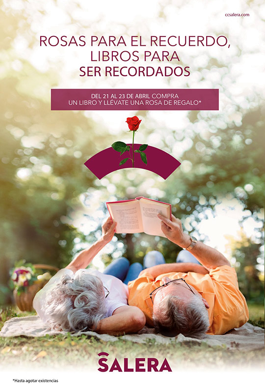 El C.C. Salera regala rosas por el Día del Libro