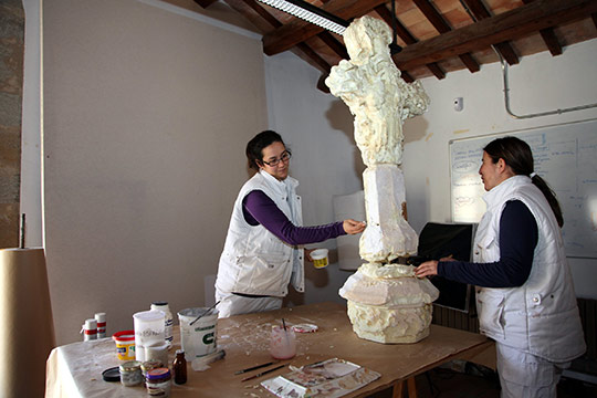 Exposición sobre la restauración de Peirones  en el Museo de Bellas Artes de Castellón
