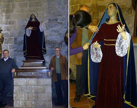 La Fundación Blasco de Alagón recupera una virgen perteneciente a la Cofradía de les Vestes de Morella