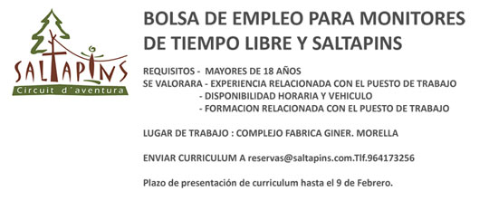 Castellón, Saltapins, circuito de aventuras Castellón, Saltapins, circuito de aventuras