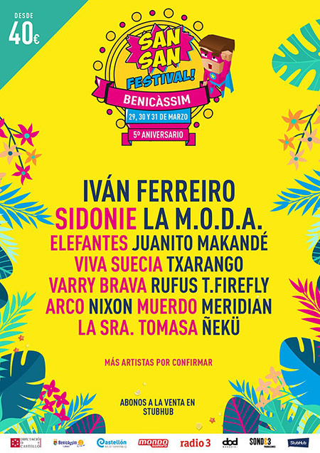 Nuevas confirmaciones en Sansan Festival 2018