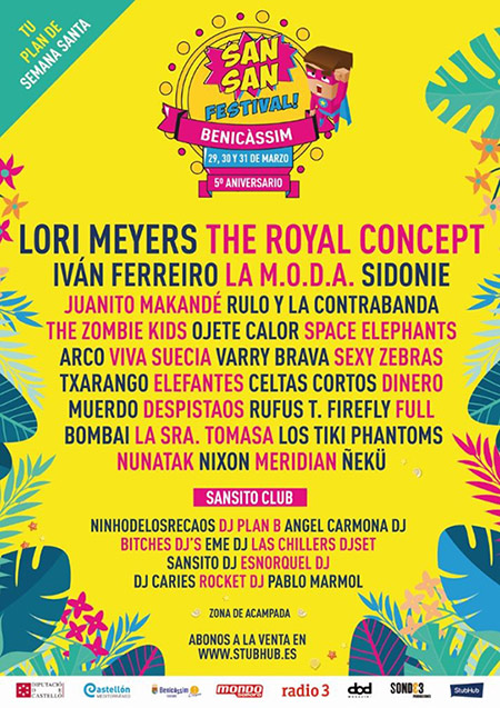 Cartel de Sansan Festival en Benicàssim