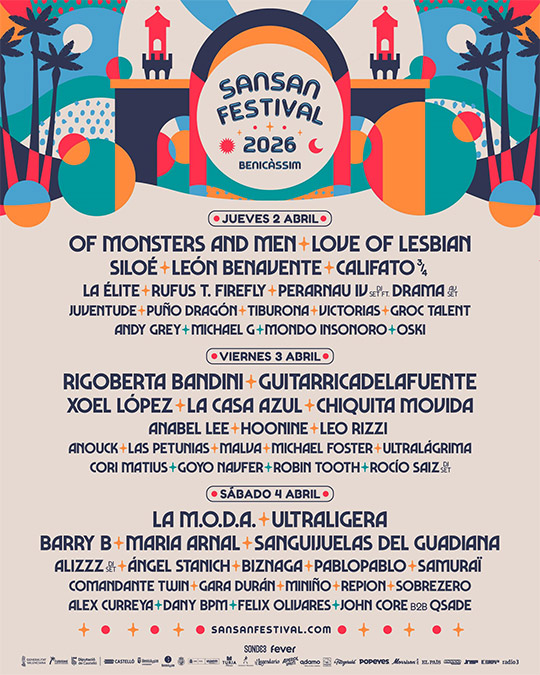 SanSan Festival 2026 revela el cartel de electrónica y los horarios