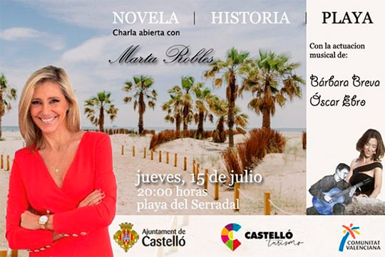 La periodista Marta Robles presenta su último libro Pasiones carnales en la II Edición del Ciclo Novela, Historia y Playa 