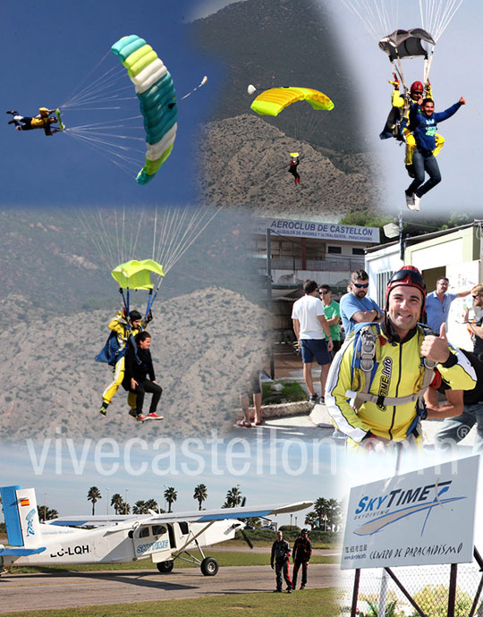 Actividades en el centro de paracaidismo SkyTime