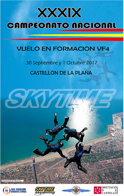 XXXIX Campeonato nacional de paracaidismo VF4