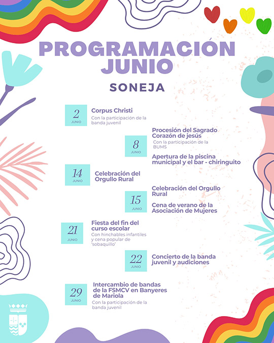 Tradición, música y diversidad centran la programación municipal de junio en Soneja