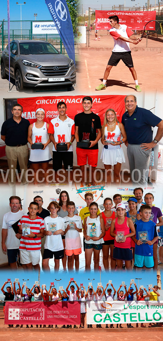 Éxito en los torneos TTK y Marca del Club de tenis Castellón
