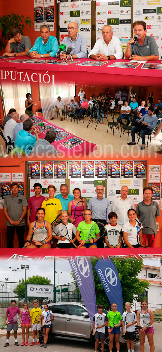 Presentación del XXXIV Circuito provincial de tenis de Castellón - Trofeo Hyundai