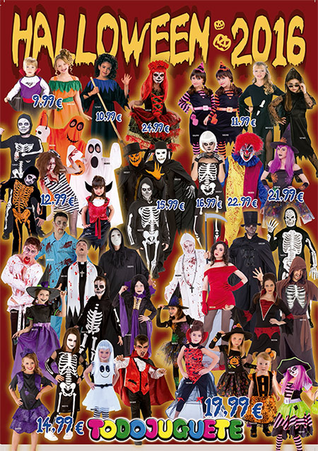 Tu terrorífico disfraz para Halloween en Todojuguete