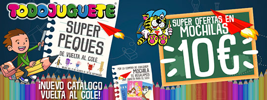 La vuelta al cole en Todojuguete La vuelta al cole en Todojuguete