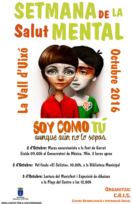 Semana de la Salud Mental en la Vall d'Uixó Semana de la Salud Mental en la Vall d'Uixó