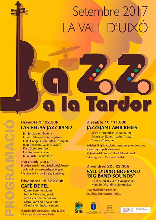 El ciclo ‘Jazz a la tardor’ de la Vall d’Uixó acerca este género musical al gran público 