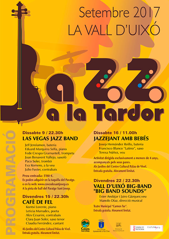 El ciclo ‘Jazz a la tardor’ de la Vall d’Uixó acerca este género musical al gran público El ciclo ‘Jazz a la tardor’ de la Vall d’Uixó acerca este género musical al gran público