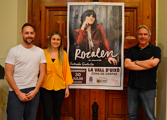 Rozalen actuará en la Vall d’Uixó el domingo 30 de julio