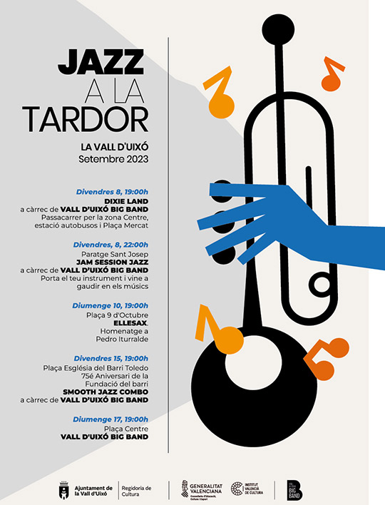 Programación de Jazz a la Tardor en la Vall d´Uixó