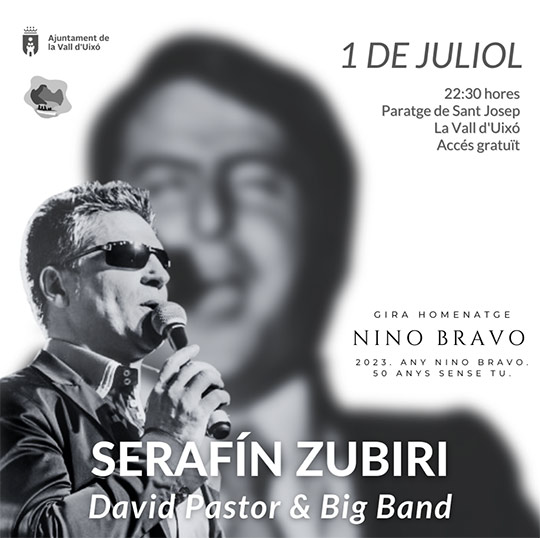 La Vall d’Uixó se suma a la conmemoración del Año Nino Bravo con un concierto homenaje 