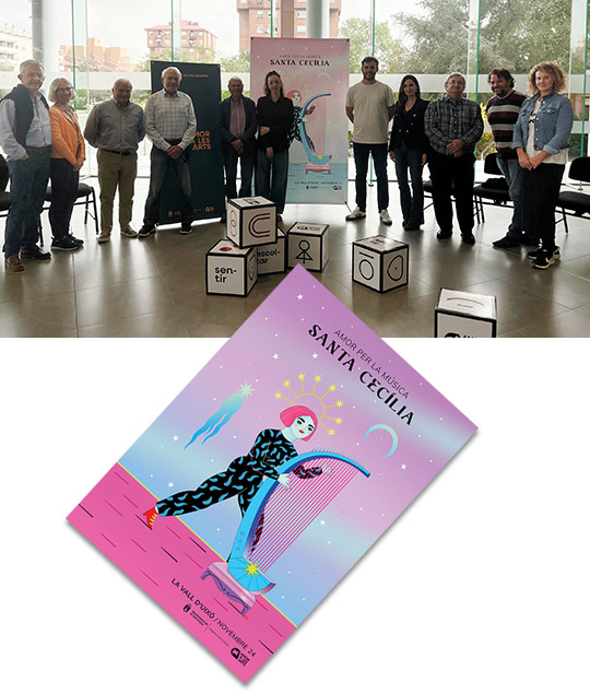 El Ayuntamiento de la Vall d’Uixó presenta la programación de Santa Cecilia 2024 