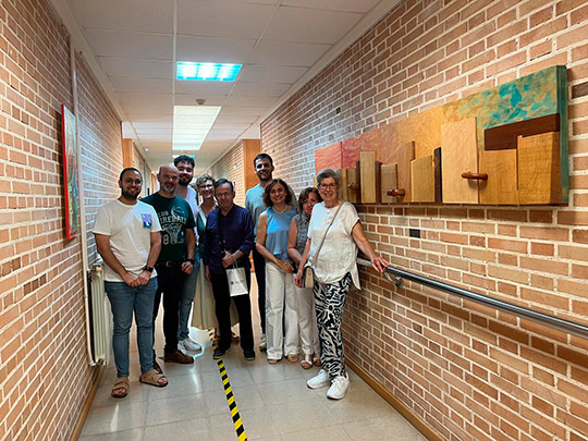 Marcelo Díaz dona su obra ´Barrio del Sur´ al centro social del Toledo de la Vall d´Uixó Marcelo Díaz dona su obra ´Barrio del Sur´ al centro social del Toledo de la Vall d´Uixó