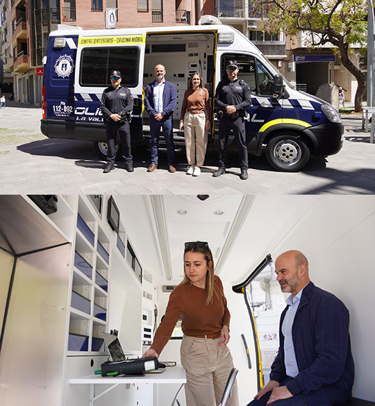 El Ayuntamiento de la Vall d’Uixó adquiere un vehículo como oficina móvil de la Policía Local 