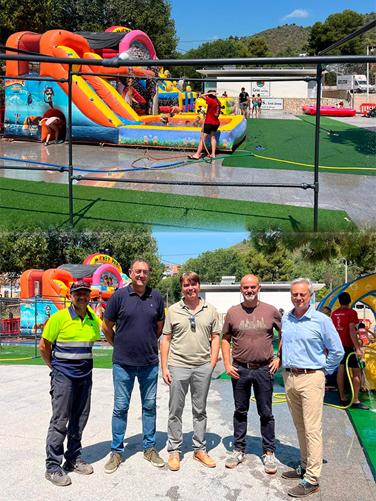 Los niños y niñas de la Vall d´Uixó disfrutan de la Fiesta del Agua en el paraje de San José