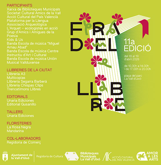 d´Uixó celebra este fin de semana la 11ª Feria del Libro con una programación cultural para todos los públicos d´Uixó celebra este fin de semana la 11ª Feria del Libro con una programación cultural para todos los públicos