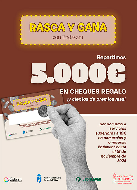 La asociación comercial Endavant ofrece 5.000 euros en premios en una campaña de 'Rasca y Gana' La asociación comercial Endavant ofrece 5.000 euros en premios en una campaña de 'Rasca y Gana'