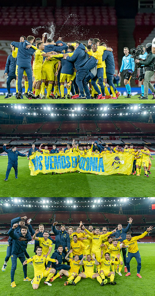 Victoria del Villarreal CF ante el Arsenal 