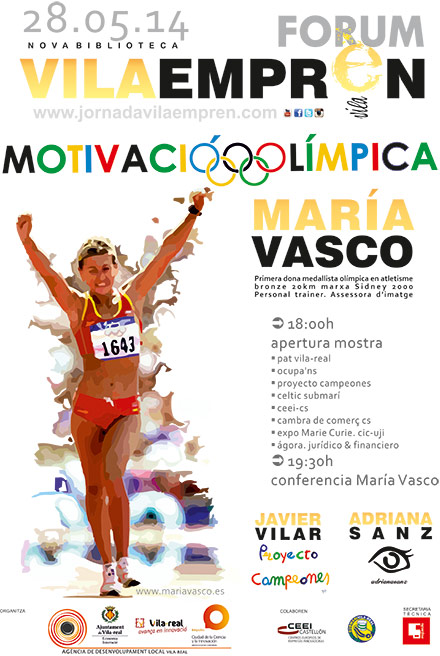 Fórum VilaEmprèn: Motivació Olímpica, conferencia de la medallista olímpica María Vasco