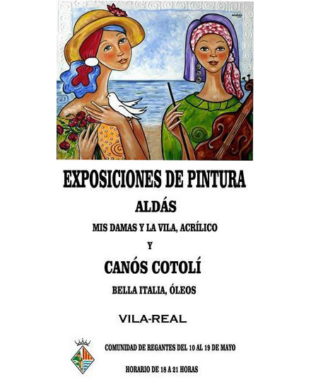 Exposiciones de pintura de Aldás y Canós Cotolí