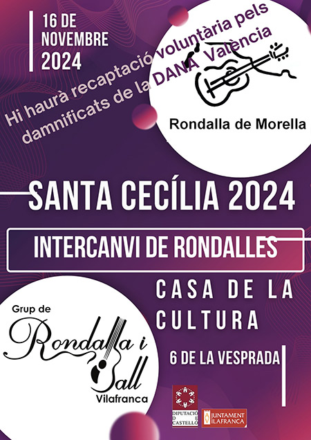 La música tradicional de Vilafranca se une con la morellana por Santa Cecília La música tradicional de Vilafranca se une con la morellana por Santa Cecília