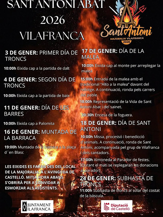 Vilafranca ya tiene los troncos y se prepara para los pasteles y las barras