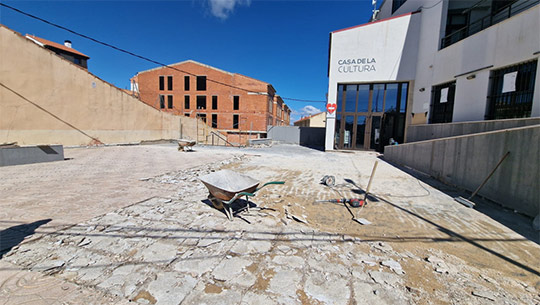 Vilafranca comienza la rehabilitación de la placeta de la Casa de la Cultura