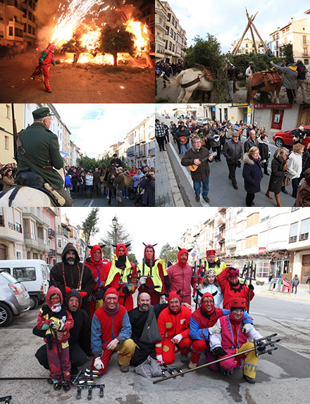 Fiesta en Vilafranca de la Publicata en honor a Sant Antoni Abad 