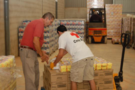 La Asamblea Local de Cruz Roja en Burriana ha comenzado el reparto de alimentos a las personas más desfavorecidas de la población de Burriana