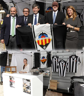 Visita a la carpa del CD Castellón