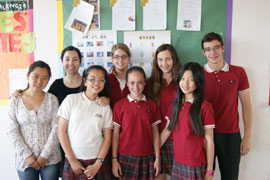Alumnos del colegio Lledó en los exámenes oficiales de chino mandarín