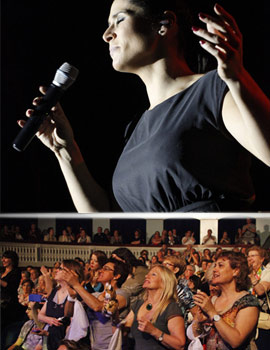 Actuación de Rosa López en el Teatro Principal