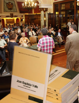 Presentación del libro Joan Baptista Valls -Obra Literaria
