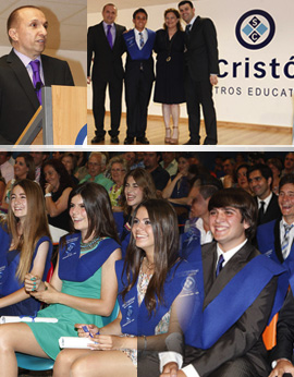 Solemne acto de graduación de los alumnos de 4º ESO del Colegio San Critóbal