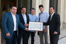 Entrega del premio al mejor plato de las II Jornadas Gastronómicas de las Carnes, el Aceite y Vino