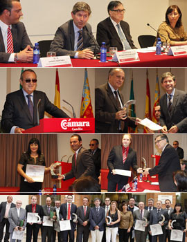 Acto de entrega de los premios anuales de la Cámara Oficial de Comercio, Industria y Navegación de Castellón