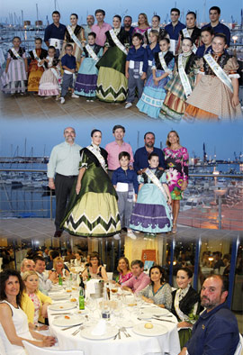 Cena homenaje a las reinas del Grao, Isabel Carrillero e Inés Ortiz