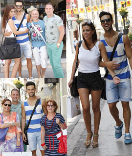 Mario Frías de paseo por el centro de Castellón a su regreso del concurso Mister International Spain 2013