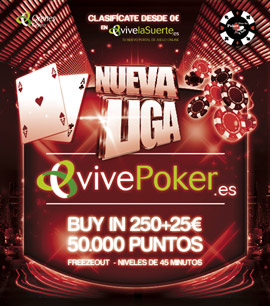 La V edición de la Liga vivePoker del Gran Casino Castellón se celebra ya este fin de semana