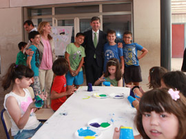 Visita a las escuelas de verano